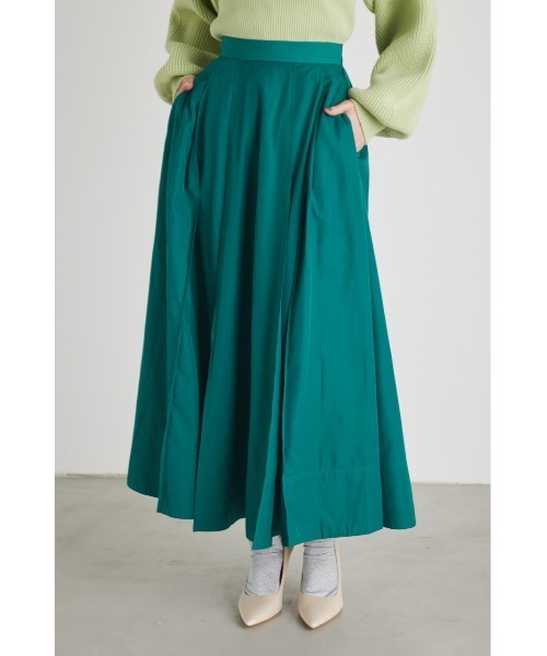 rienda（リエンダ）の「シャドーフラワーフレアスカート（スカート・レディース・パープル/グリーン系その他/ベージュ系その他/ブラック系その他/グリーン・MEDIUM/SMALL）」の8枚目の写真