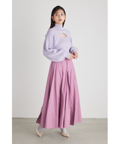 rienda（リエンダ）の「シャドーフラワーフレアスカート（スカート