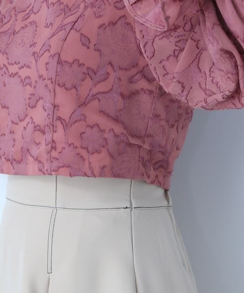 mysty woman（ミスティウーマン）の「袖コンジャガードブラウス 166492