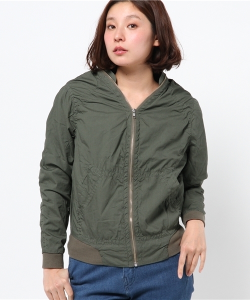WHO'S WHO gallery（フーズフーギャラリー）の「フルジップブルゾン（ブルゾン・レディース・カーキ/ネイビー/ホワイト・FREE）」の2枚目の写真