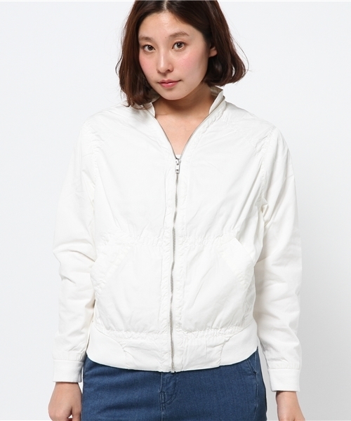 WHO'S WHO gallery（フーズフーギャラリー）の「フルジップブルゾン（ブルゾン・レディース・カーキ/ネイビー/ホワイト・FREE）」の12枚目の写真