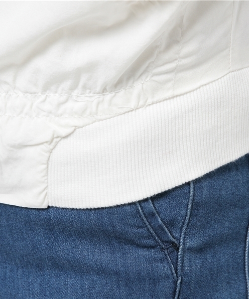 WHO'S WHO gallery（フーズフーギャラリー）の「フルジップブルゾン（ブルゾン・レディース・カーキ/ネイビー/ホワイト・FREE）」の9枚目の写真