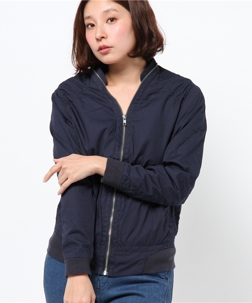 WHO'S WHO gallery（フーズフーギャラリー）の「フルジップブルゾン（ブルゾン・レディース・カーキ/ネイビー/ホワイト・FREE）」の17枚目の写真
