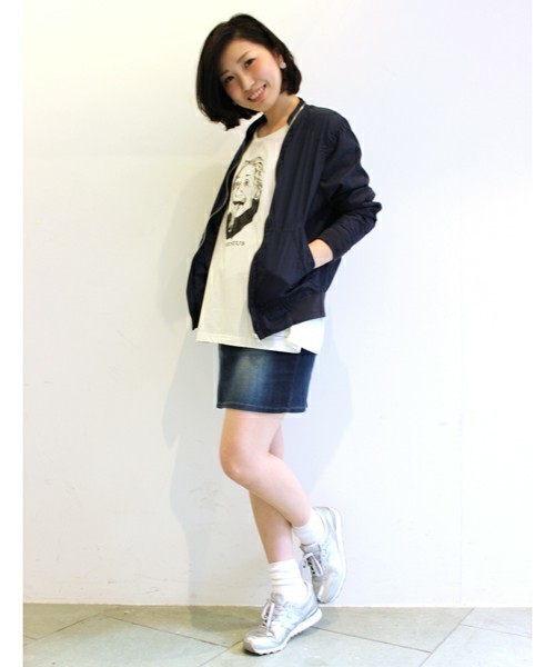 WHO'S WHO gallery（フーズフーギャラリー）の「フルジップブルゾン（ブルゾン・レディース・カーキ/ネイビー/ホワイト・FREE）」の16枚目の写真