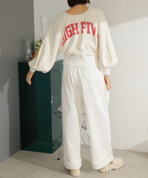 mici(ミチ)の「(mici)ボリュームデニムパンツ(デニムパンツ・レディース・ネイビー/ホワイト系その他・SMALL/MEDIUM)」の7枚目の写真