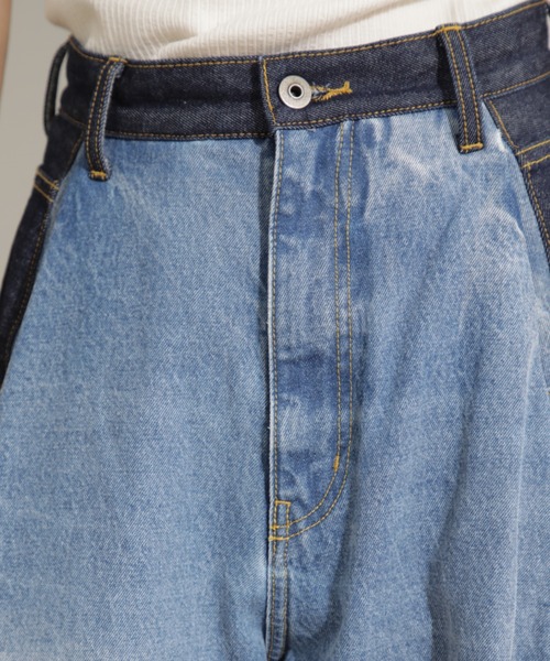 mici(ミチ)の「(mici)ボリュームデニムパンツ(デニムパンツ・レディース・ネイビー/ホワイト系その他・SMALL/MEDIUM)」の14枚目の写真