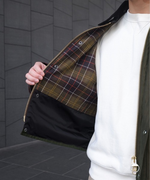 Barbour（バブアー）の「BARBOUR/バブアー　BEAVER別注 TRANSPORT/トランスポートジャケット（ブルゾン・メンズ・ブラック/セージグリーン・36/38/40/42）」の13枚目の写真
