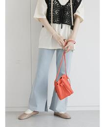 ehka sopo | 裾スリットデニムパンツ(その他パンツ)