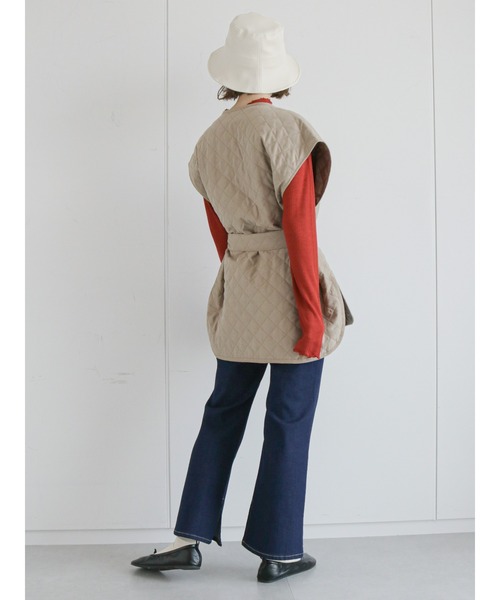 ehka sopo（エヘカソポ）の「裾スリットデニムパンツ（その他パンツ・レディース・ブラック/ネイビー/サックスブルー・ﾌﾘ-）」の11枚目の写真