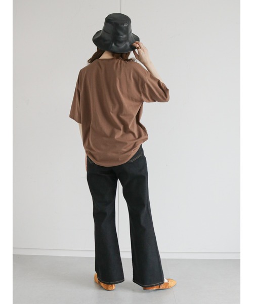 ehka sopo（エヘカソポ）の「裾スリットデニムパンツ（その他パンツ・レディース・ブラック/ネイビー/サックスブルー・ﾌﾘ-）」の15枚目の写真