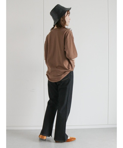 ehka sopo（エヘカソポ）の「裾スリットデニムパンツ（その他パンツ・レディース・ブラック/ネイビー/サックスブルー・ﾌﾘ-）」の16枚目の写真