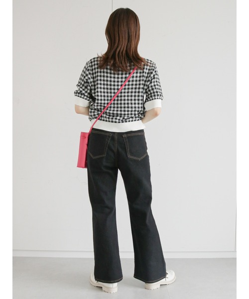 ehka sopo（エヘカソポ）の「裾スリットデニムパンツ（その他パンツ・レディース・ブラック/ネイビー/サックスブルー・ﾌﾘ-）」の20枚目の写真