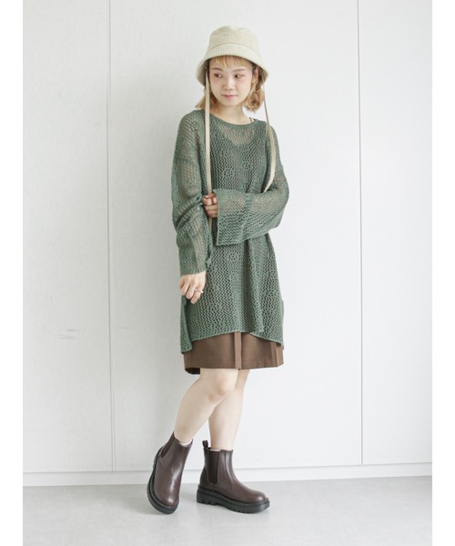 ehka sopo（エヘカソポ）の「チェルシーブーツ（ブーツ・レディース・ブラック/ブラウン/オフホワイト・MEDIUM/LARGE）」の5枚目の写真