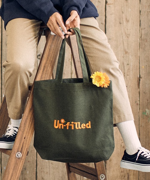mko10830-Juice Logo stitched Tote Bag トートバッグ(トートバッグ)|UN-FILLED(アンフィルド)