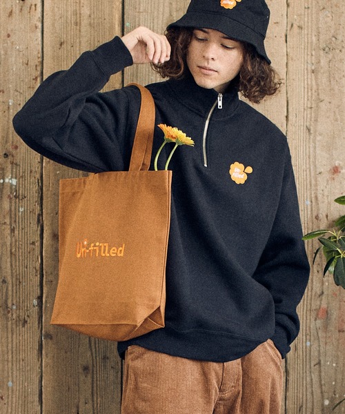 UN-FILLED（アンフィルド）の「mko10830-Juice Logo stitched Tote Bag トートバッグ（トートバッグ・メンズ・ブラック/ブラウン/ナチュラル/カーキ・FREE）」の6枚目の写真