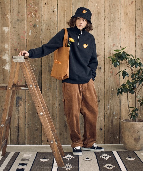 UN-FILLED（アンフィルド）の「mko10830-Juice Logo stitched Tote Bag トートバッグ（トートバッグ・メンズ・ブラック/ブラウン/ナチュラル/カーキ・FREE）」の8枚目の写真