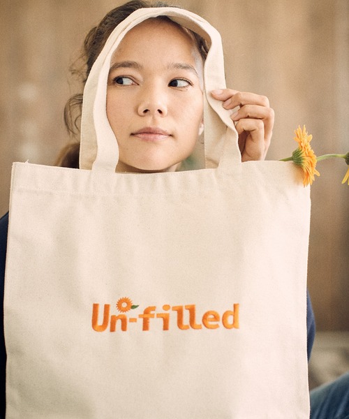 UN-FILLED（アンフィルド）の「mko10830-Juice Logo stitched Tote Bag トートバッグ（トートバッグ・メンズ・ブラック/ブラウン/ナチュラル/カーキ・FREE）」の13枚目の写真