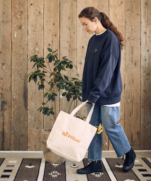 UN-FILLED（アンフィルド）の「mko10830-Juice Logo stitched Tote Bag トートバッグ（トートバッグ・メンズ・ブラック/ブラウン/ナチュラル/カーキ・FREE）」の15枚目の写真