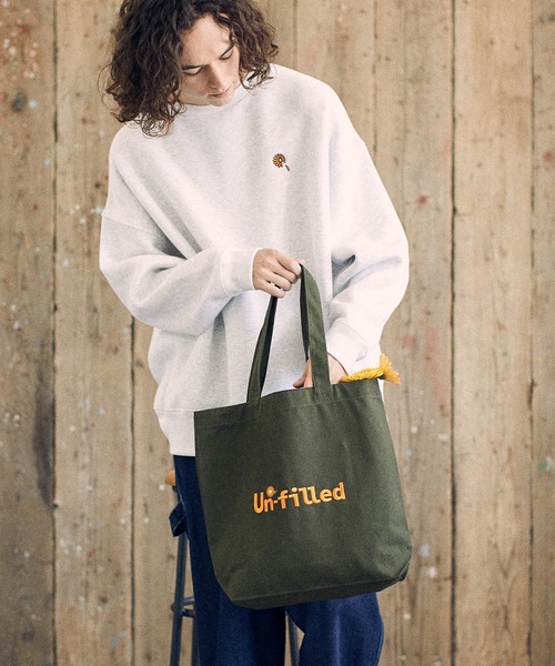UN-FILLED（アンフィルド）の「mko10830-Juice Logo stitched Tote Bag トートバッグ（トートバッグ・メンズ・ブラック/ブラウン/ナチュラル/カーキ・FREE）」の17枚目の写真