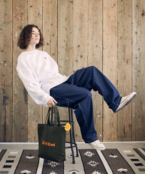 UN-FILLED（アンフィルド）の「mko10830-Juice Logo stitched Tote Bag トートバッグ（トートバッグ・メンズ・ブラック/ブラウン/ナチュラル/カーキ・FREE）」の18枚目の写真