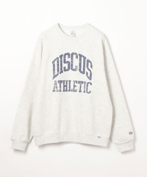 DISCUS(ディスカス)の「【DISCUS ATHLETIC(ディスカス アスレチック)】/裏起毛ラグランクルーネックスウェット(スウェット・メンズ・ブラック系/ネイビー系/カーキ/オートミール・LARGE/MEDIUM)」の3枚目の写真