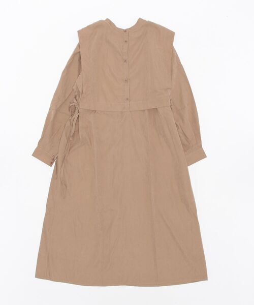 STYLEBLOCK(スタイルブロック)の「ピーチ2WAYレイヤード風ワンピース(ワンピース・レディース・ブラック/モカ/ライトベージュ・M)」の5枚目の写真