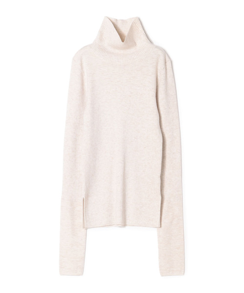 ReNorm（リノーム）の「リブ切替タートルネックニット（ニット/セーター・レディース・ライトグレー/ブラック/オフホワイト・フリー）」の15枚目の写真