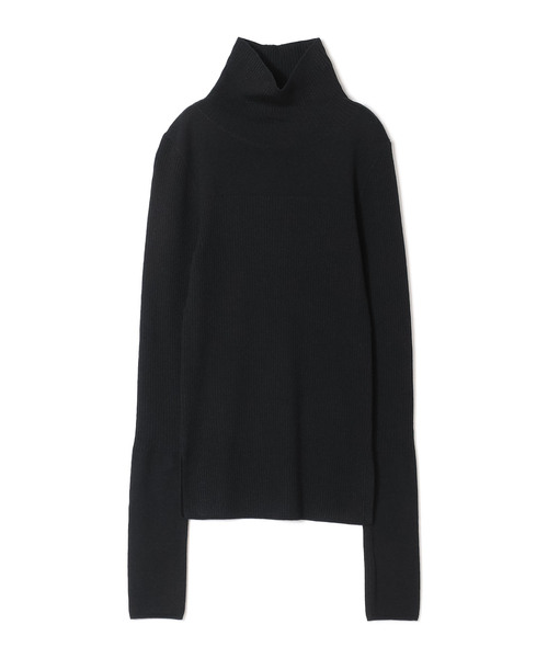 ReNorm（リノーム）の「リブ切替タートルネックニット（ニット/セーター・レディース・ライトグレー/ブラック/オフホワイト・フリー）」の19枚目の写真