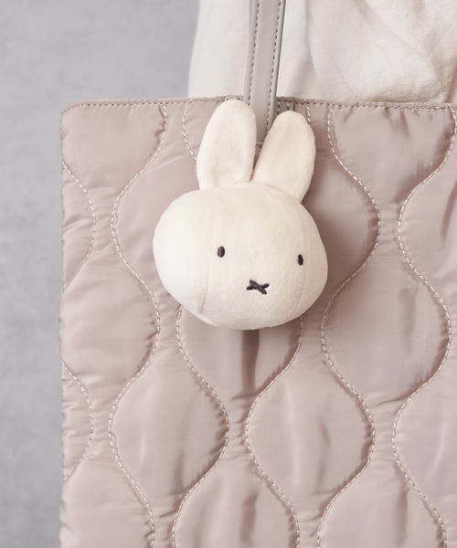 Miffy( ミッフィー)の「ミッフィー チャーム エコバッグ(エコバッグ/サブバッグ・レディース・ピンク/ブラウン/アイボリー・フリー)」の2枚目の写真