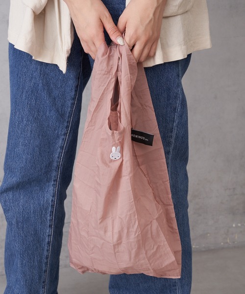 Miffy( ミッフィー)の「ミッフィー チャーム エコバッグ(エコバッグ/サブバッグ・レディース・ピンク/ブラウン/アイボリー・フリー)」の9枚目の写真