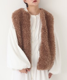 muguet（ミュゲ）の「volume lose fur vest（ダウンベスト）」