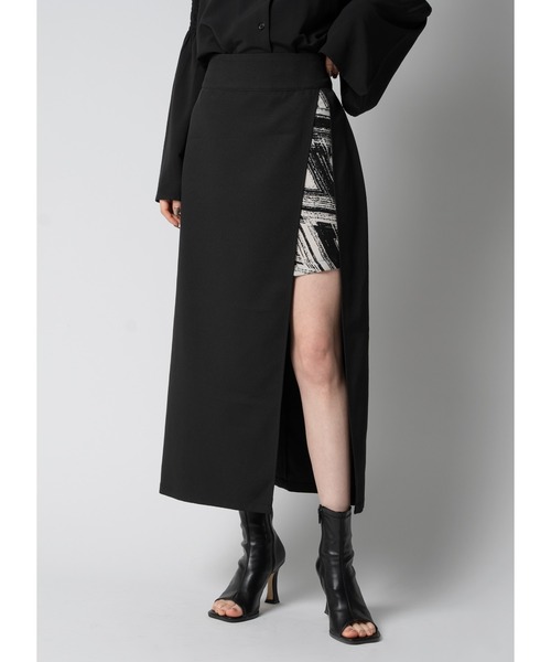 Adoon plain（アドーンプレーン）の「【新柄追加】アソートスリットスカート（スカート・レディース・ブラック系その他/ブラック/ブラウン/その他・MEDIUM/LARGE）」の4枚目の写真