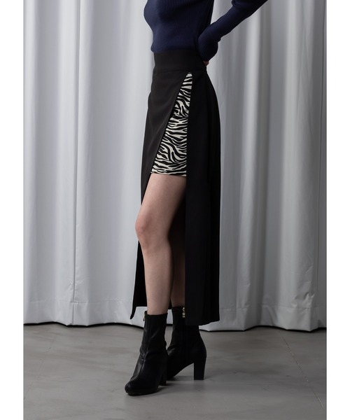 Adoon plain（アドーンプレーン）の「【新柄追加】アソートスリットスカート（スカート・レディース・ブラック系その他/ブラック/ブラウン/その他・MEDIUM/LARGE）」の6枚目の写真