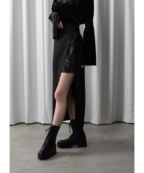 Adoon plain（アドーンプレーン）の「【新柄追加】アソートスリットスカート（スカート・レディース・ブラック系その他/ブラック/ブラウン/その他・MEDIUM/LARGE）」の12枚目の写真