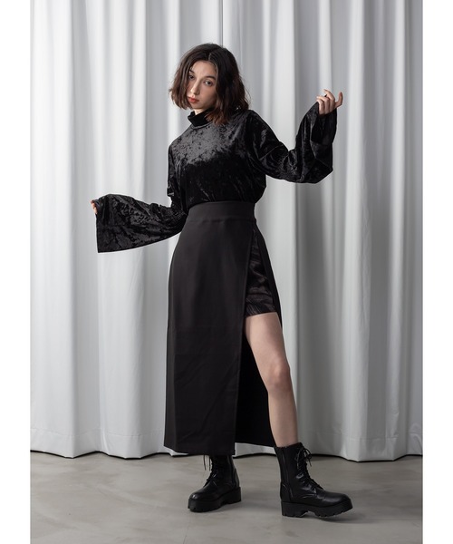 Adoon plain（アドーンプレーン）の「【新柄追加】アソートスリットスカート（スカート・レディース・ブラック系その他/ブラック/ブラウン/その他・MEDIUM/LARGE）」の14枚目の写真