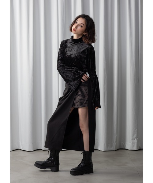 Adoon plain（アドーンプレーン）の「【新柄追加】アソートスリットスカート（スカート・レディース・ブラック系その他/ブラック/ブラウン/その他・MEDIUM/LARGE）」の15枚目の写真