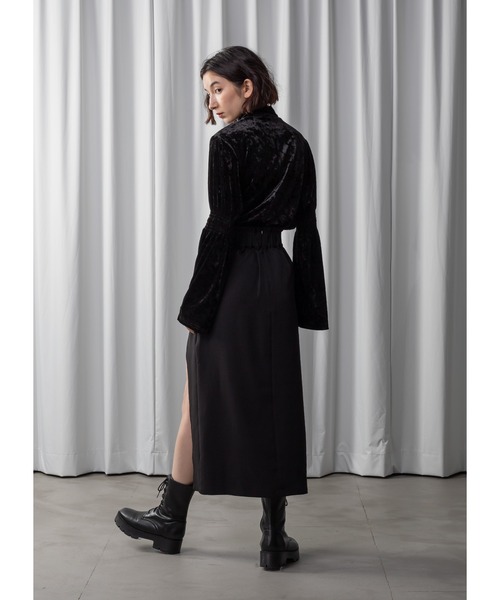 Adoon plain（アドーンプレーン）の「【新柄追加】アソートスリットスカート（スカート・レディース・ブラック系その他/ブラック/ブラウン/その他・MEDIUM/LARGE）」の16枚目の写真