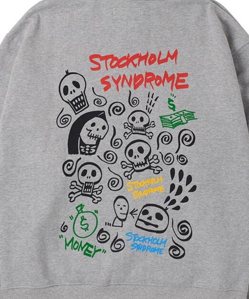 STOCKHOLM SYNDROME(ストックホルムシンドローム)の「STOCKHOLM SYNDROME/SCFUフーディー02(裏起毛) 2171977(パーカー・メンズ・ブラック/グレー・FREE)」の5枚目の写真