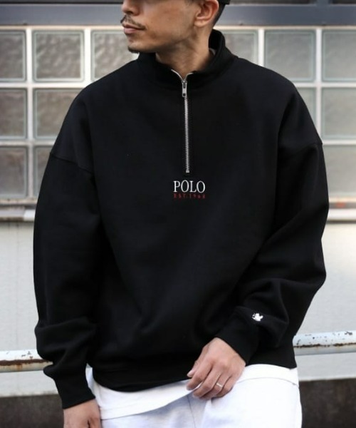 POLO BCS（ポロ ビーシーエス）の「【POLO BCS】ハーフジップスウェット（スウェット・メンズ・ネイビー/グレー/ブラック・XL/L/M）」の2枚目の写真
