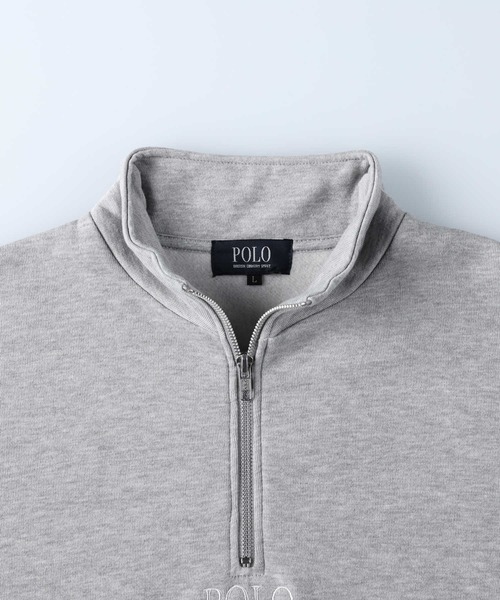 POLO BCS（ポロ ビーシーエス）の「【POLO BCS】ハーフジップスウェット（スウェット・メンズ・ネイビー/グレー/ブラック・XL/L/M）」の6枚目の写真