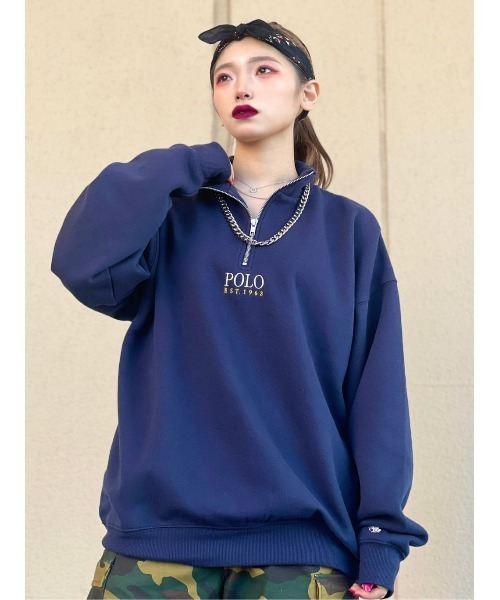 POLO BCS（ポロ ビーシーエス）の「【POLO BCS】ハーフジップスウェット（スウェット・メンズ・ネイビー/グレー/ブラック・XL/L/M）」の18枚目の写真