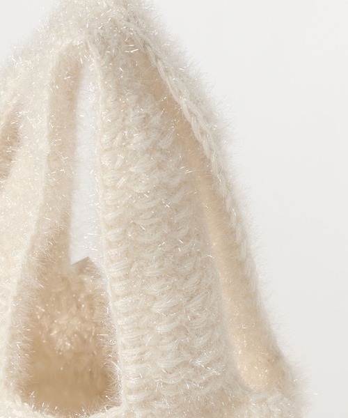 LOWRYS FARM（ローリーズファーム）の「ラメニットトート　174451（トートバッグ・レディース・アイボリー/イエロー/オレンジ・FREE）」の9枚目の写真