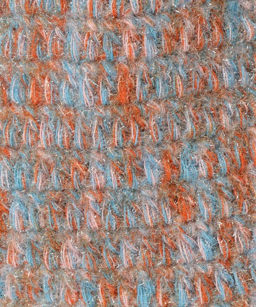 LOWRYS FARM（ローリーズファーム）の「ラメニットトート　174451（トートバッグ・レディース・アイボリー/イエロー/オレンジ・FREE）」の5枚目の写真