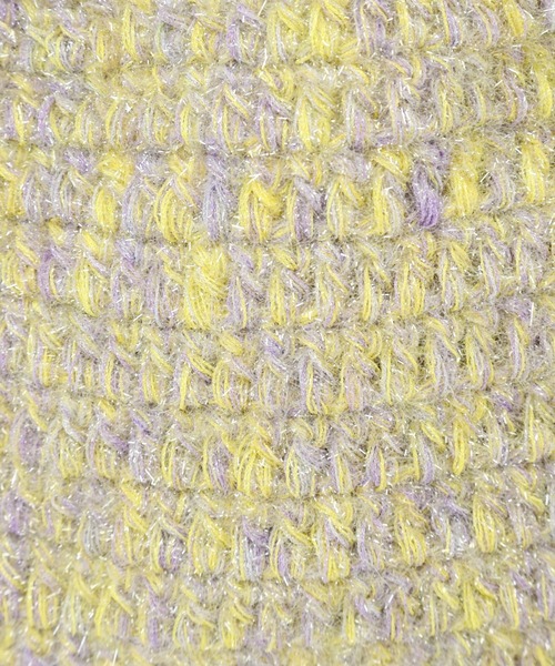 LOWRYS FARM（ローリーズファーム）の「ラメニットトート　174451（トートバッグ・レディース・アイボリー/イエロー/オレンジ・FREE）」の8枚目の写真