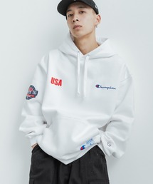Champion（チャンピオン）の「Champion チャンピオン オーバーサイズ 裏起毛ブランドロゴ刺繍プルオーバーパーカー C3-W128（パーカー・メンズ）」
