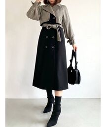 【WEB限定】レイヤードケープライクコート