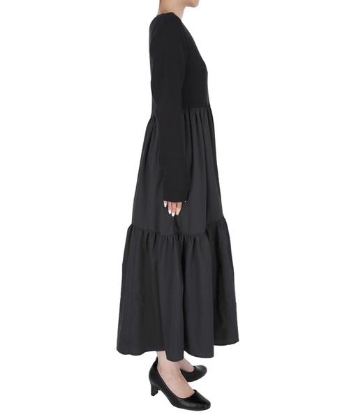 coca(coca)(コカ)の「ドッキングニットワンピース(ワンピース・レディース・ブラック/ダークグリーン・ONE SIZE)」の18枚目の写真