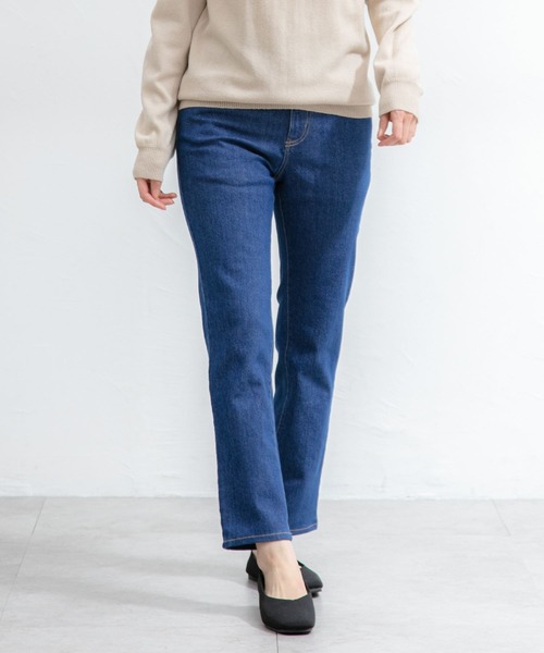 Honeys（ハニーズ）の「デニムスキニー（股下６４ｃｍ）（デニムパンツ・レディース・ライトインディゴブルー/ワンウォッシュ/ブルー/ブラック・SS/S/M/L/LL）」の17枚目の写真