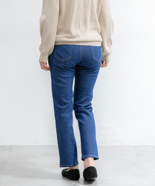 Honeys（ハニーズ）の「デニムスキニー（股下６４ｃｍ）（デニムパンツ・レディース・ライトインディゴブルー/ワンウォッシュ/ブルー/ブラック・SS/S/M/L/LL）」の7枚目の写真