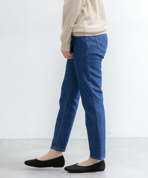 Honeys（ハニーズ）の「デニムスキニー（股下６４ｃｍ）（デニムパンツ・レディース・ライトインディゴブルー/ワンウォッシュ/ブルー/ブラック・SS/S/M/L/LL）」の8枚目の写真